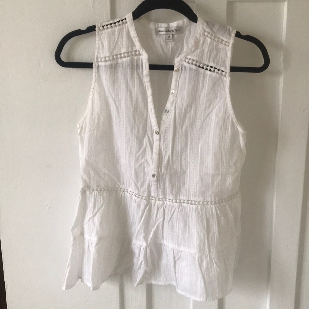 Abercrombie & Fitch white tank top